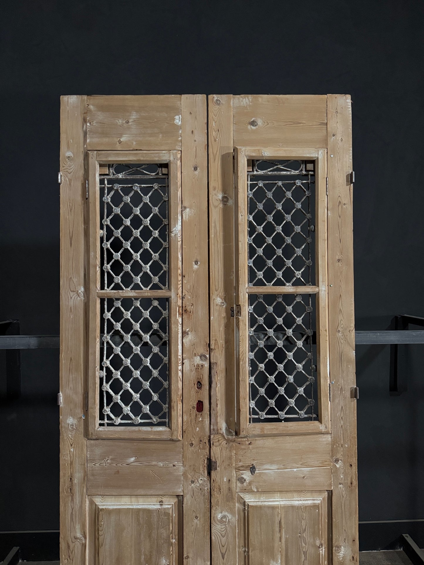 Antique Iron French Doors - 47x98.75 - N320