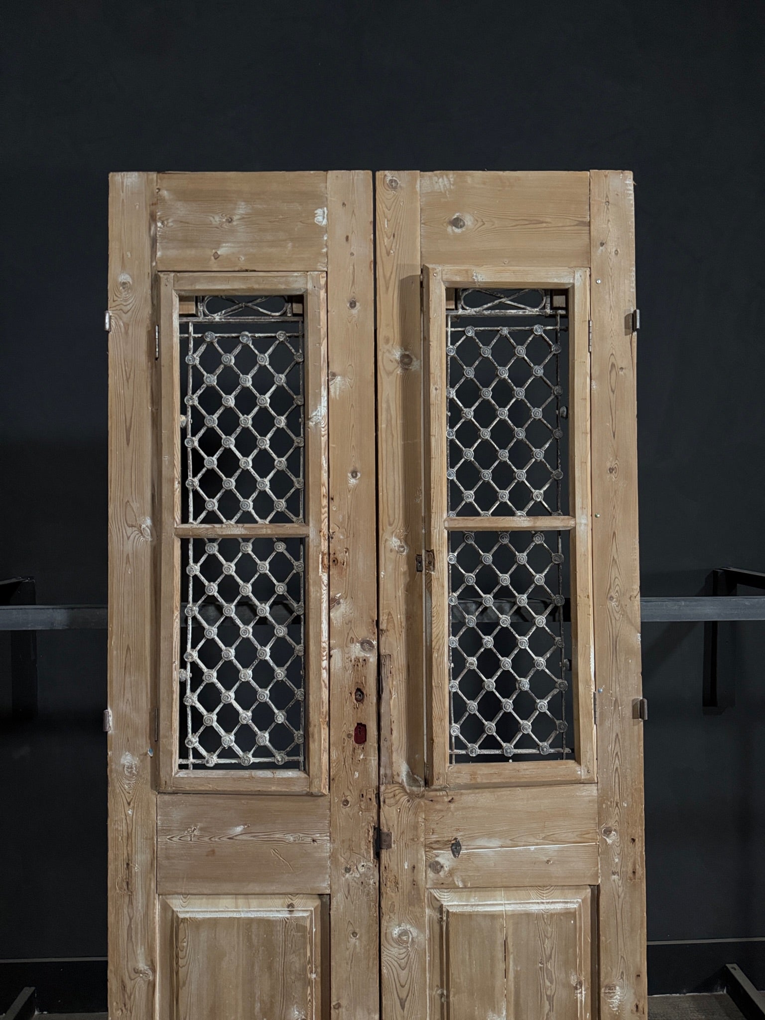 Antique Iron French Doors - 47x98.75 - N320