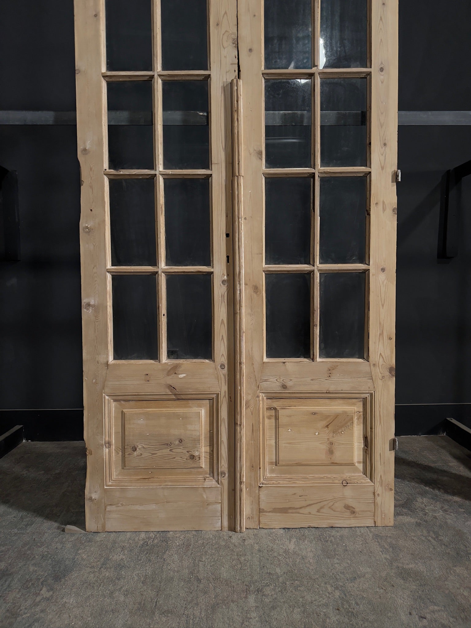 Antique Glass 10 Lite French Doors - 44.25x94.5 - N329