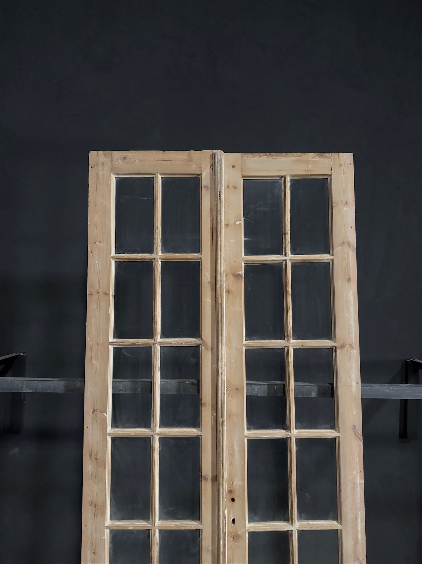 Antique Glass 10 Lite French Doors - 43.75x98 - N284