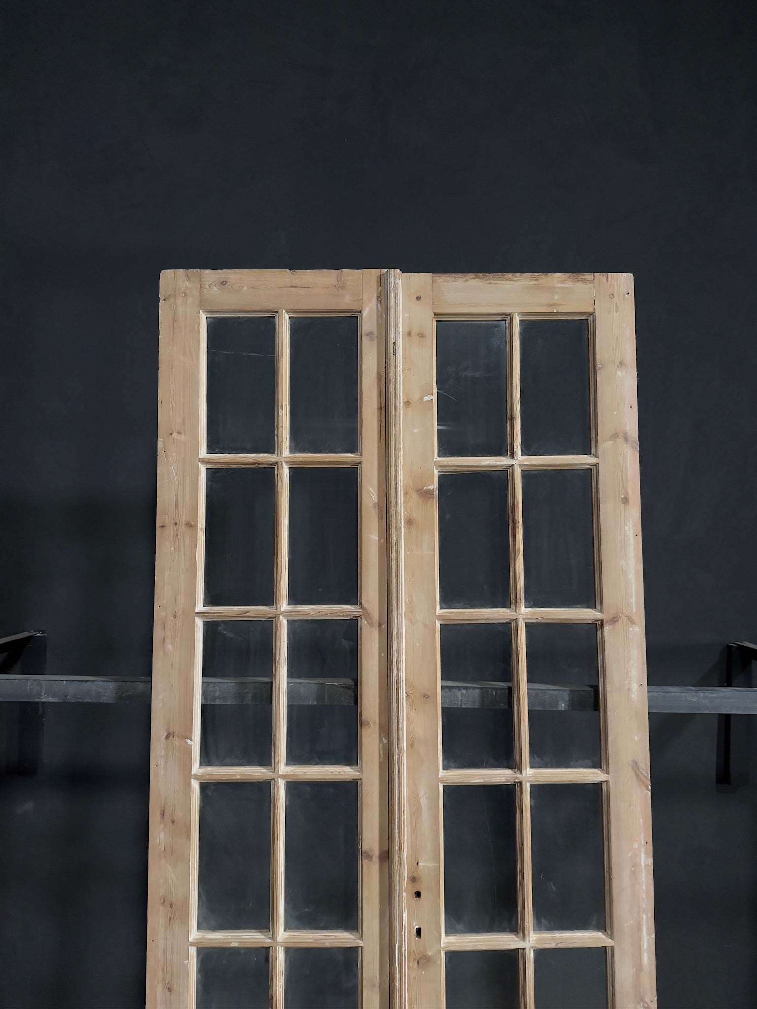 Antique Glass 10 Lite French Doors - 43.75x98 - N284