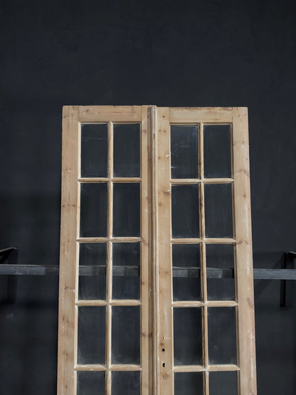Antique Glass 10 Lite French Doors - 43.75x98 - N284