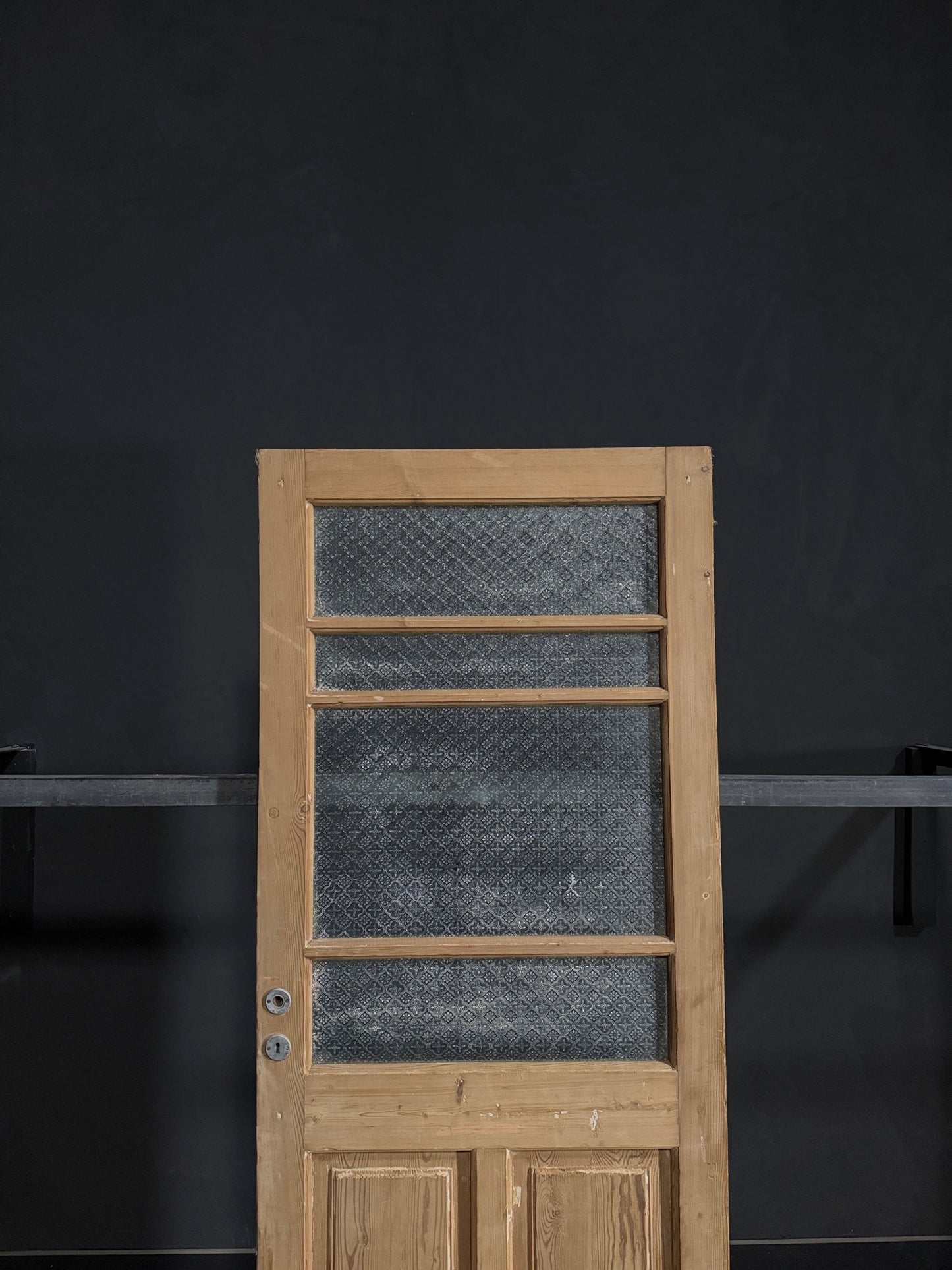 Antique Obscured Glass 4 Lite Single Door - 32x83 - N319