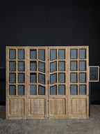 Antique Obscured Glass 8 Lite Bi-Fold Doors - 83.25x94.5 - N288