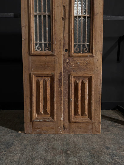 Antique Iron French Doors - 39x86 - N40