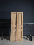 Antique 3 Panel Solid Double Doors - 40x97 - N615