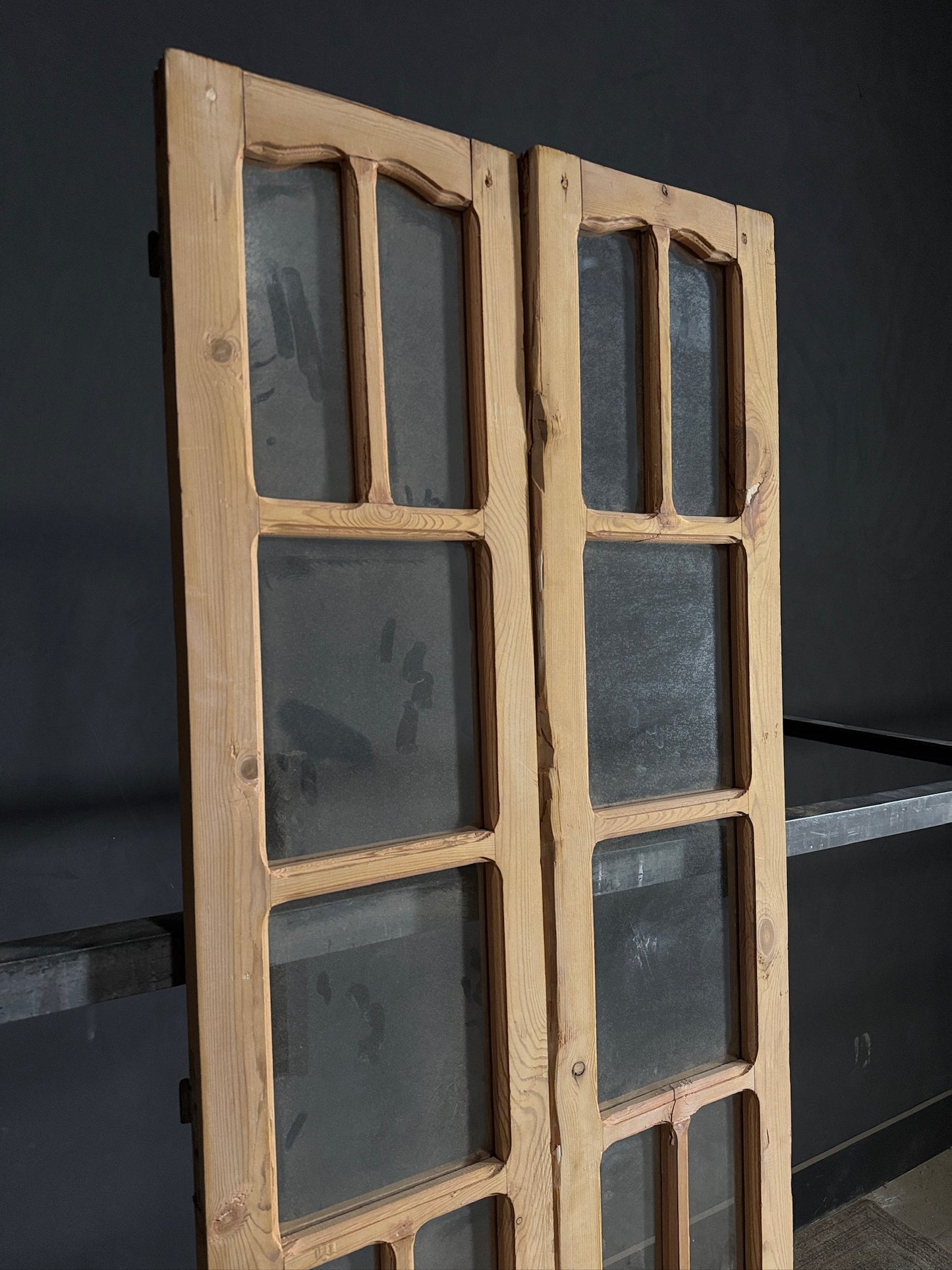 Antique Glass French Doors - 29.25x90.5 - N469