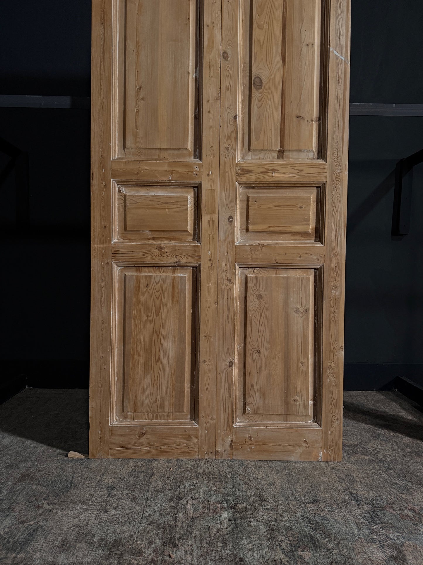 Antique 3 Panel Double Doors - 42x98 - N02