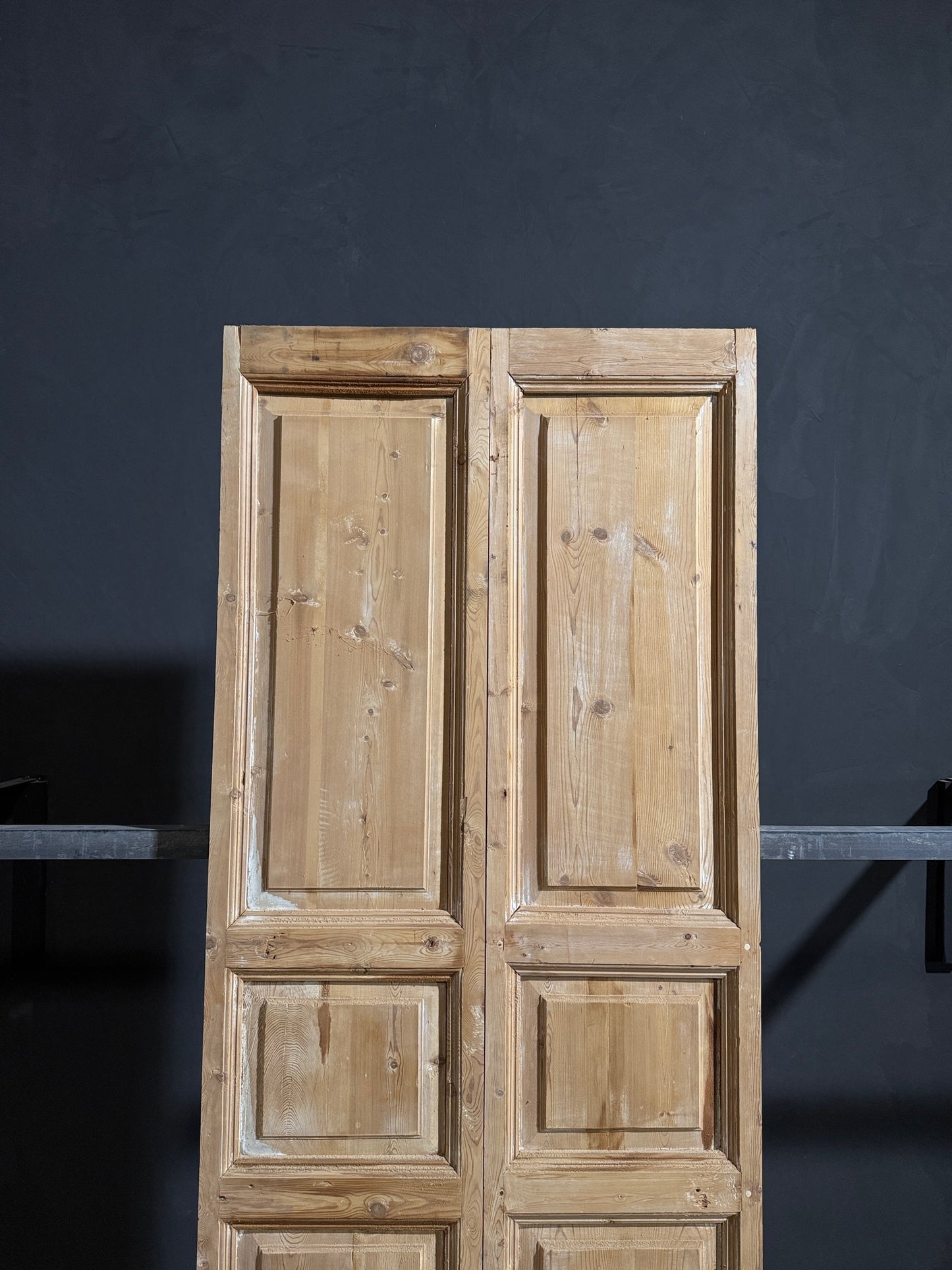 Antique 3 Panel Solid Double Doors - 36x94 - N265