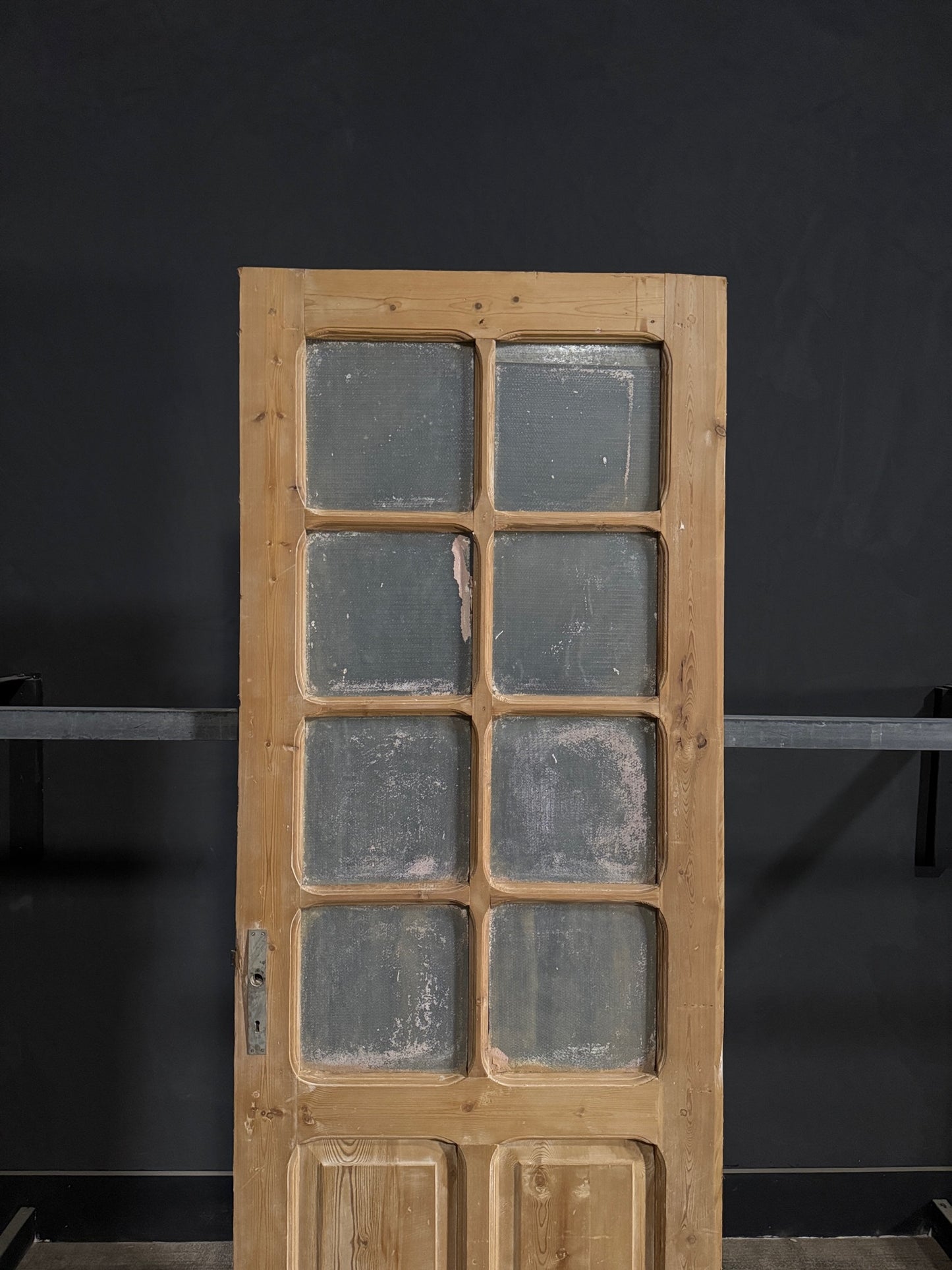 Antique Obscured Glass 8 Lite Single Door - 32x89.25 - N367