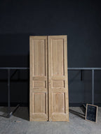 Antique 3 Panel Solid Double Doors - 43.5x97.25 - N566