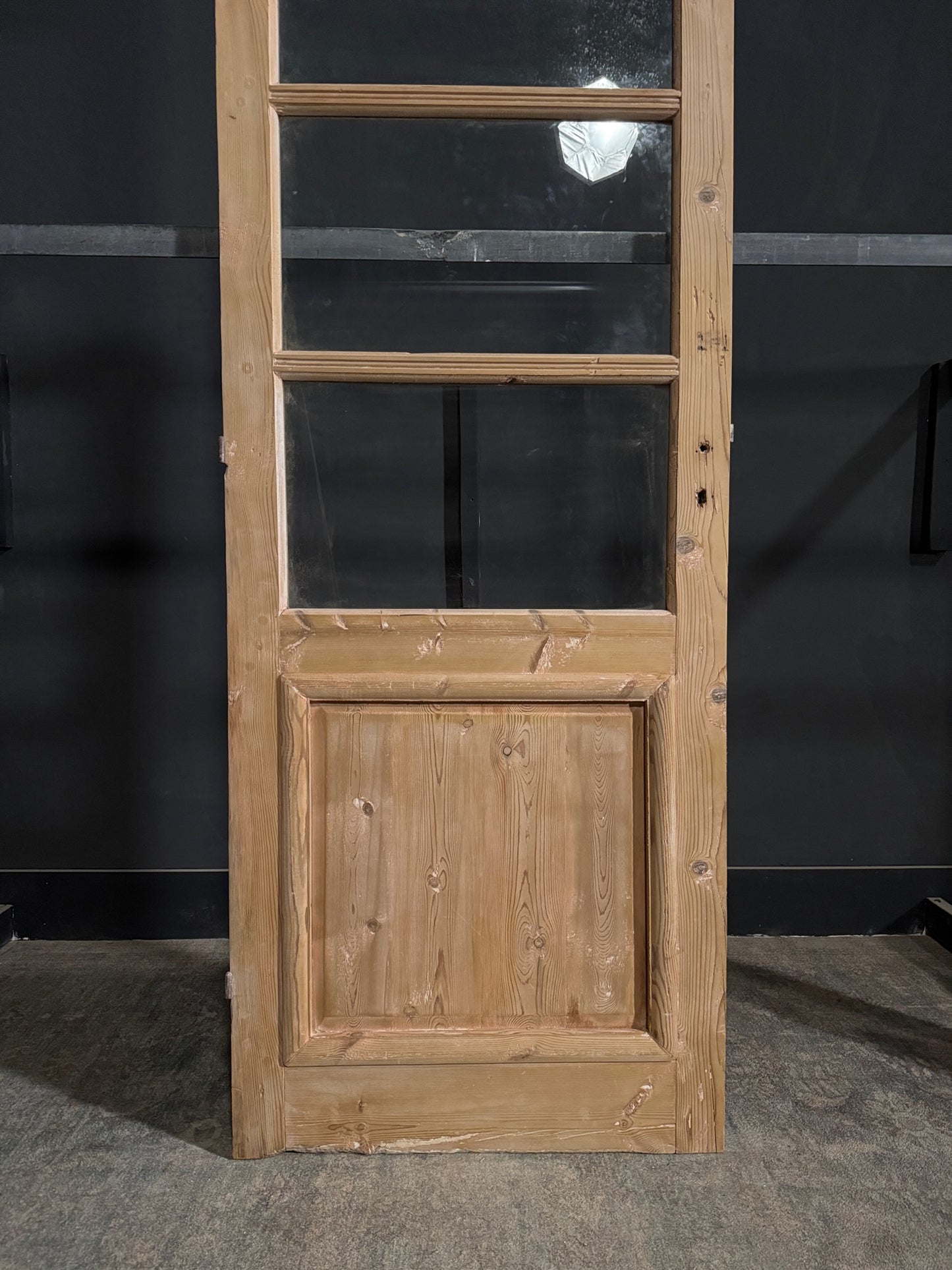 Antique Glass 3 Lite Single Door - 31.75x86 - N355