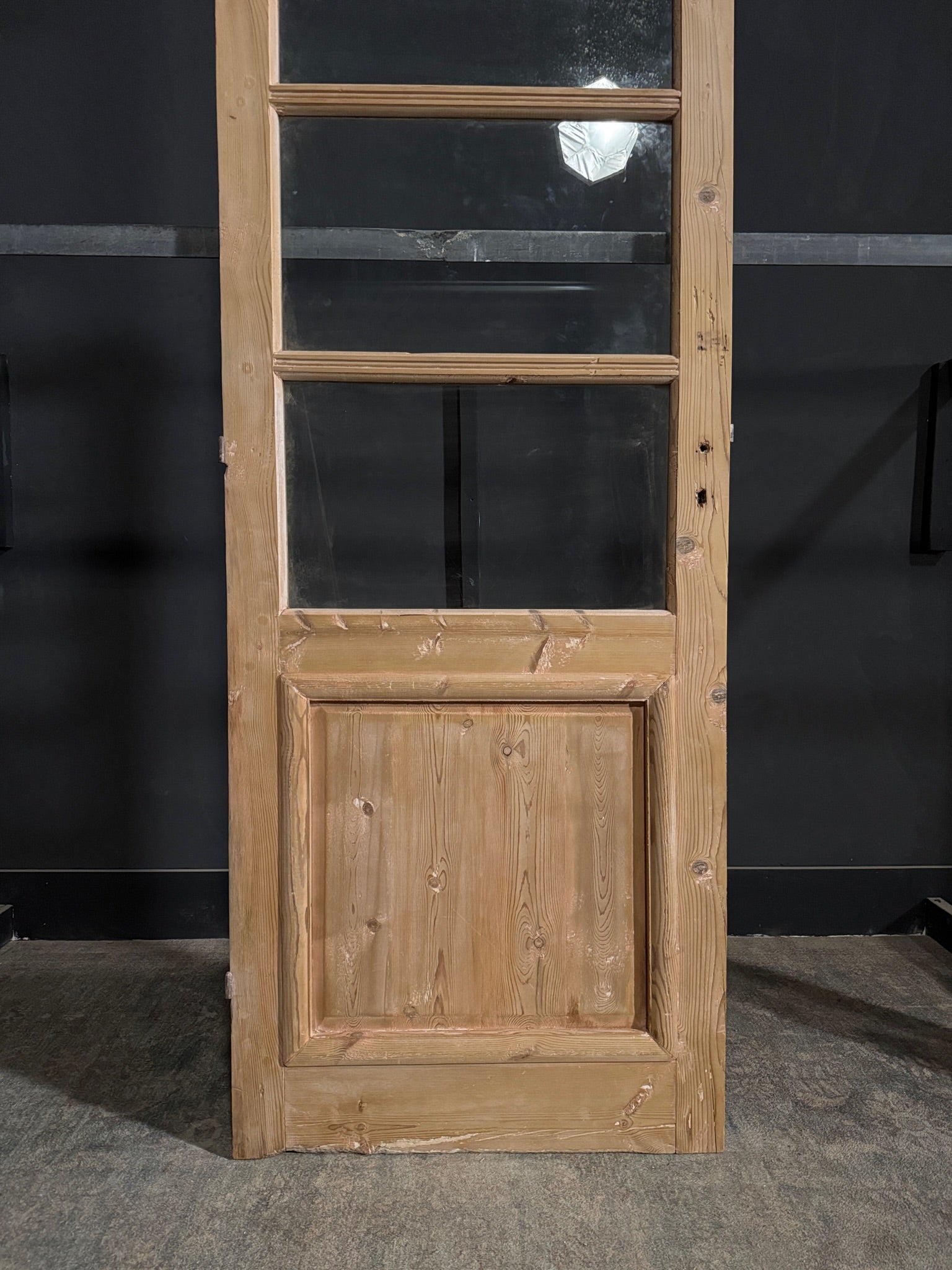 Antique Glass 3 Lite Single Door - 31.75x86 - N355