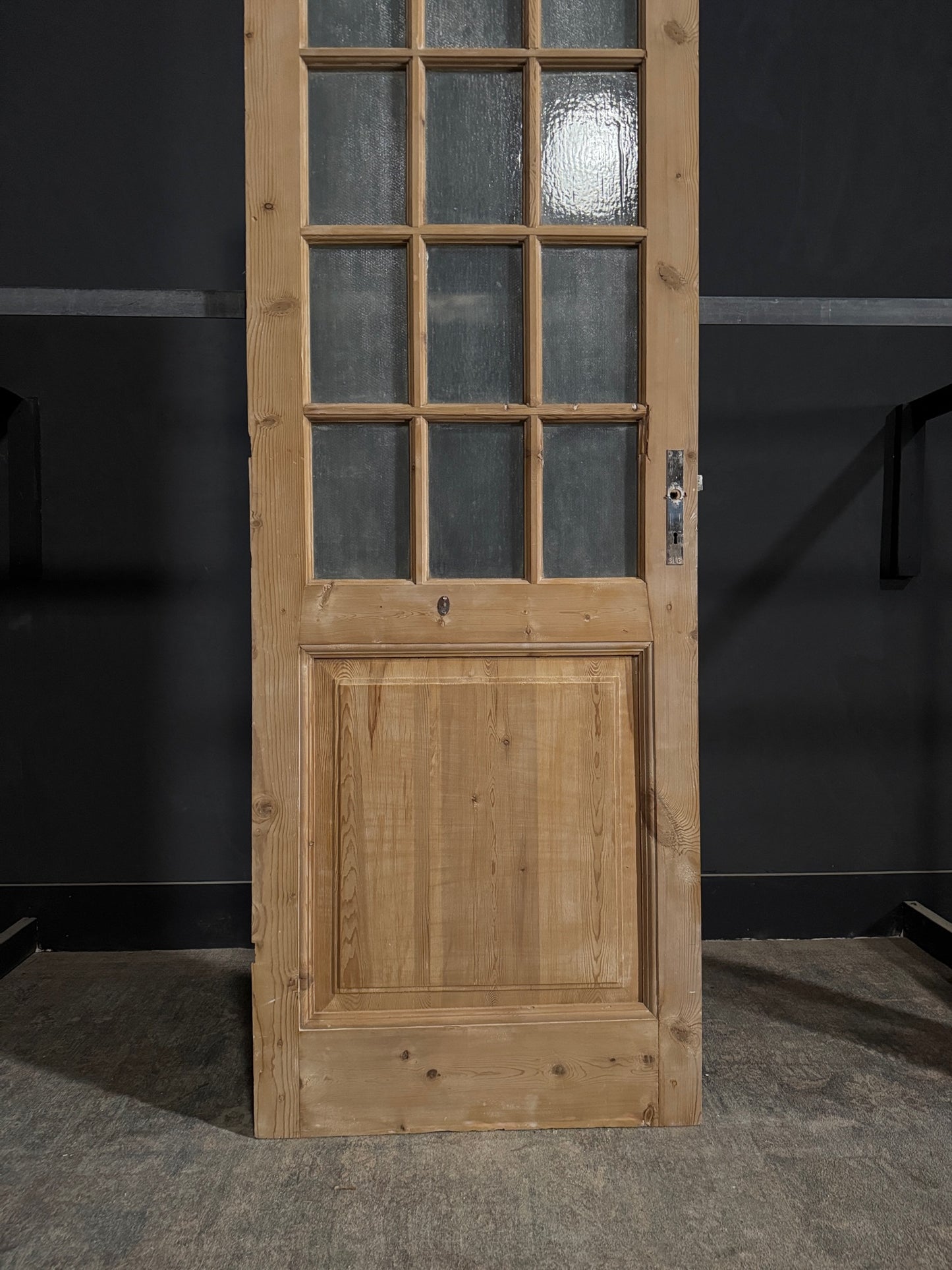 Antique Obscured Glass 12 Lite Single Door - 31.75x92 - N378