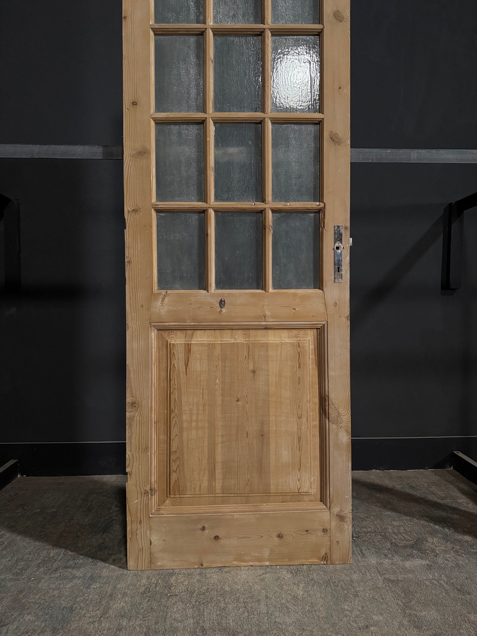 Antique Obscured Glass 12 Lite Single Door - 31.75x92 - N378