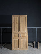 Antique 3 Panel Solid Double Doors - 41.75x93.5 - N604