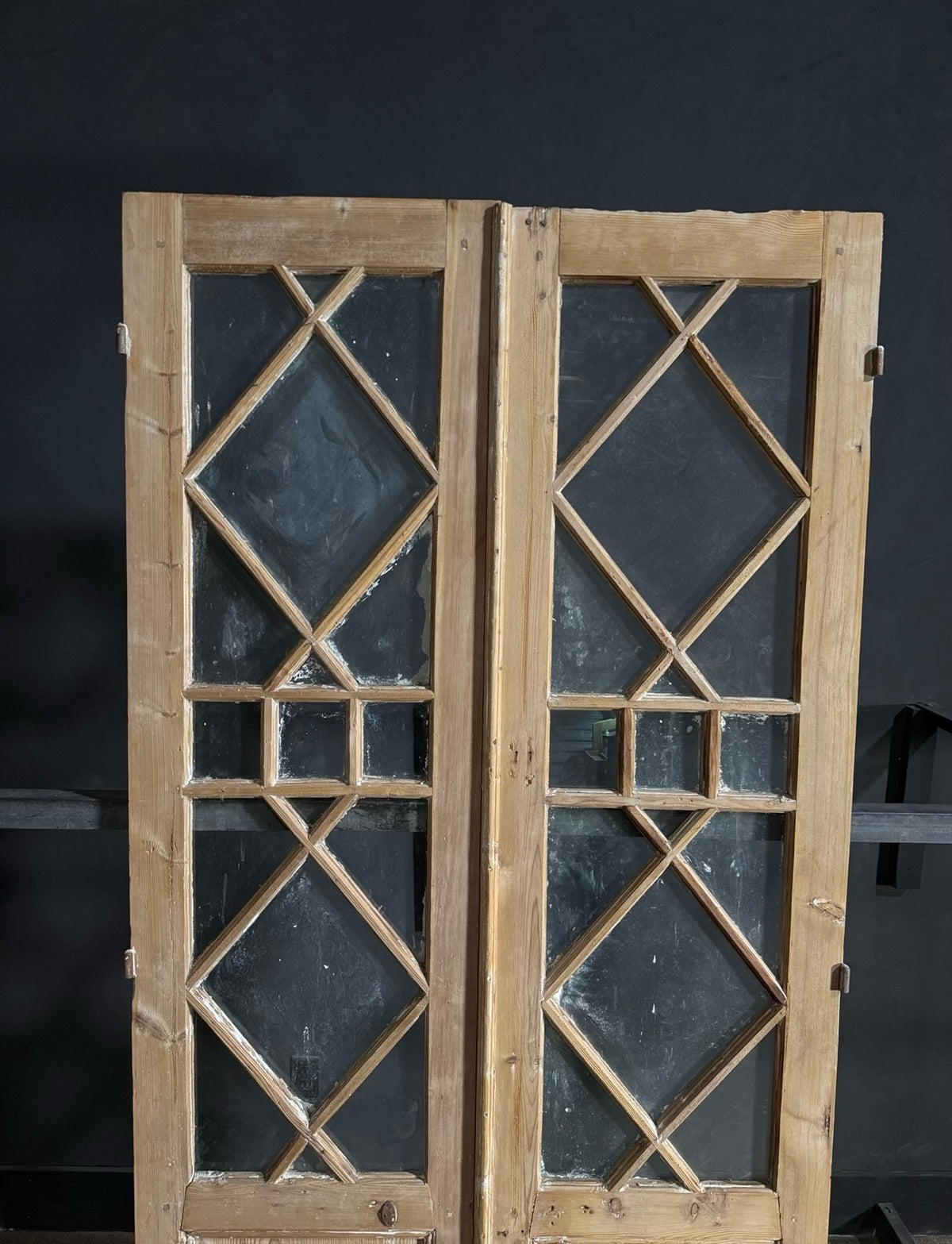 Antique Glass 5 Lite French Doors - 45x96.5 - N635