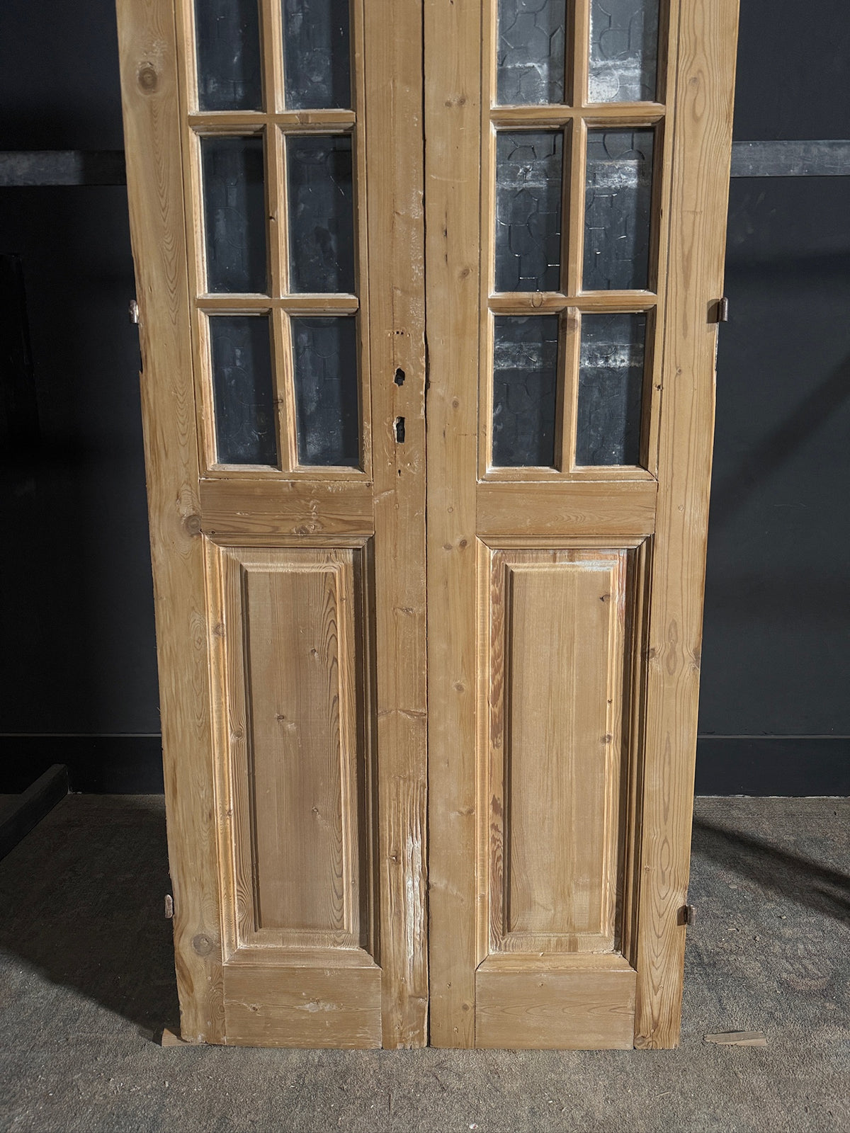 Antique Glass 10 Lite French Doors - 35x95 - N659
