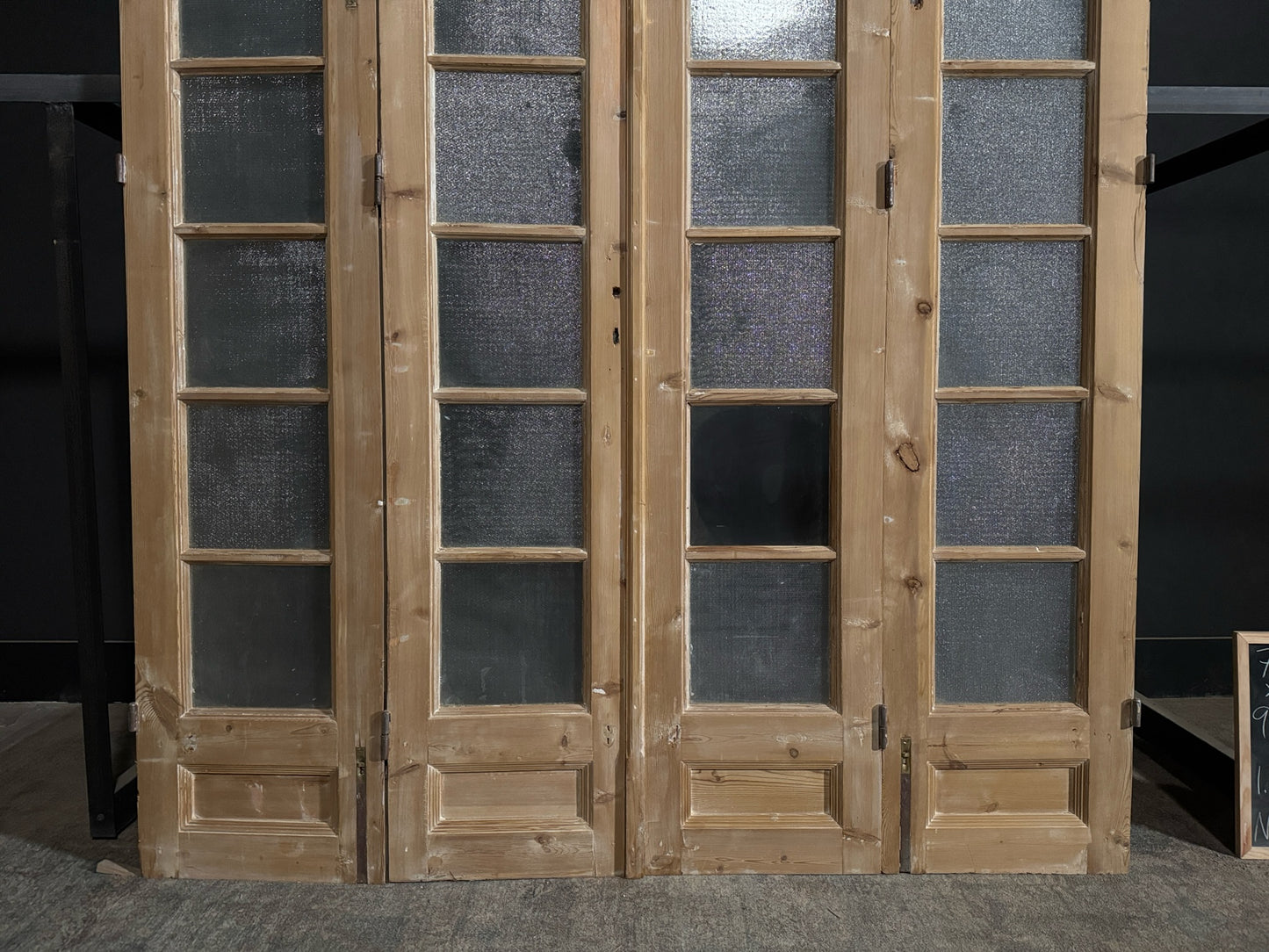 Antique Obscured Glass 8 Lite Bi-Fold Doors - 75x99.5 - N388