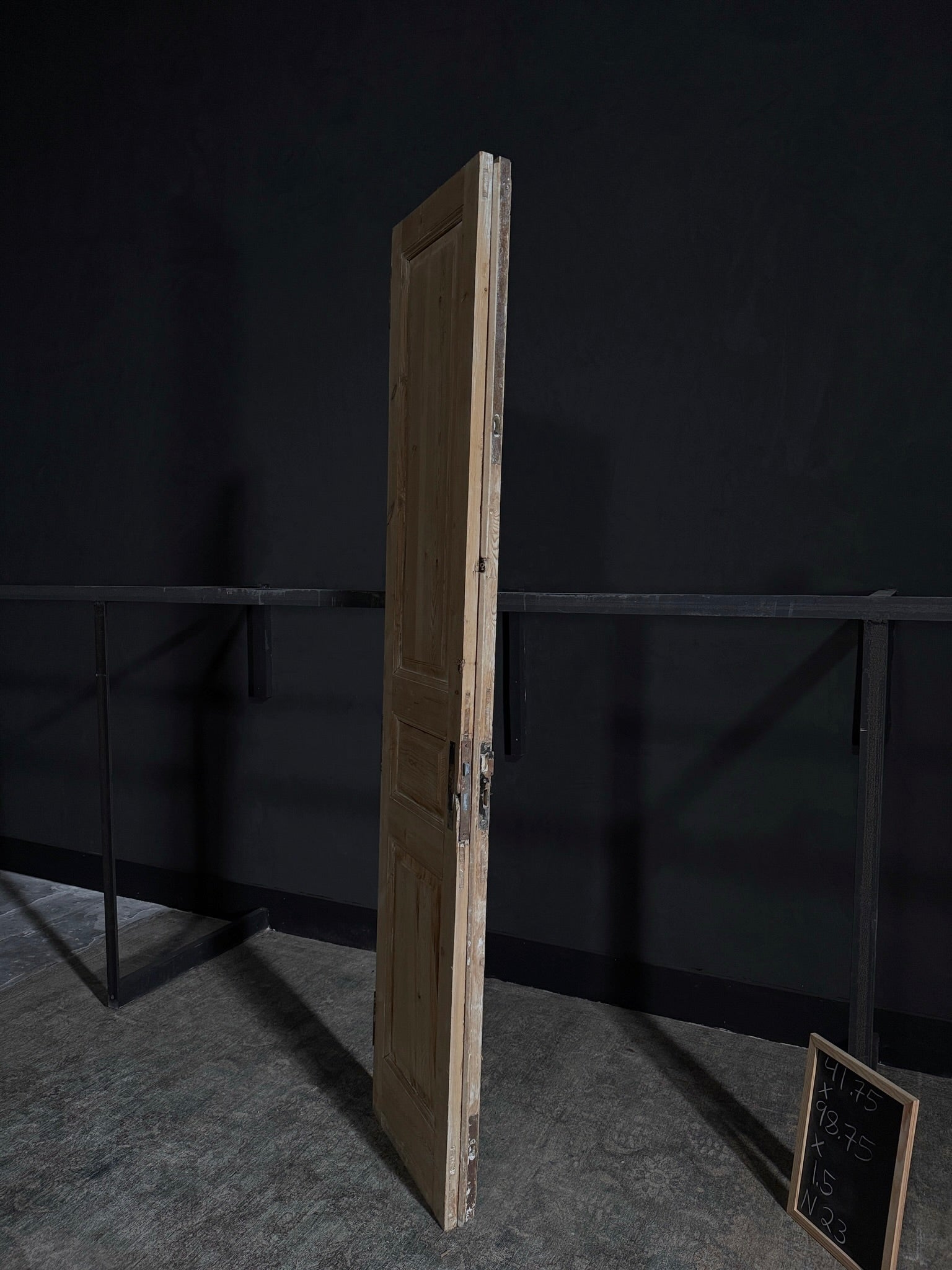 Antique Iron 3 Panel Double Doors - 41.75x98.75 - N23