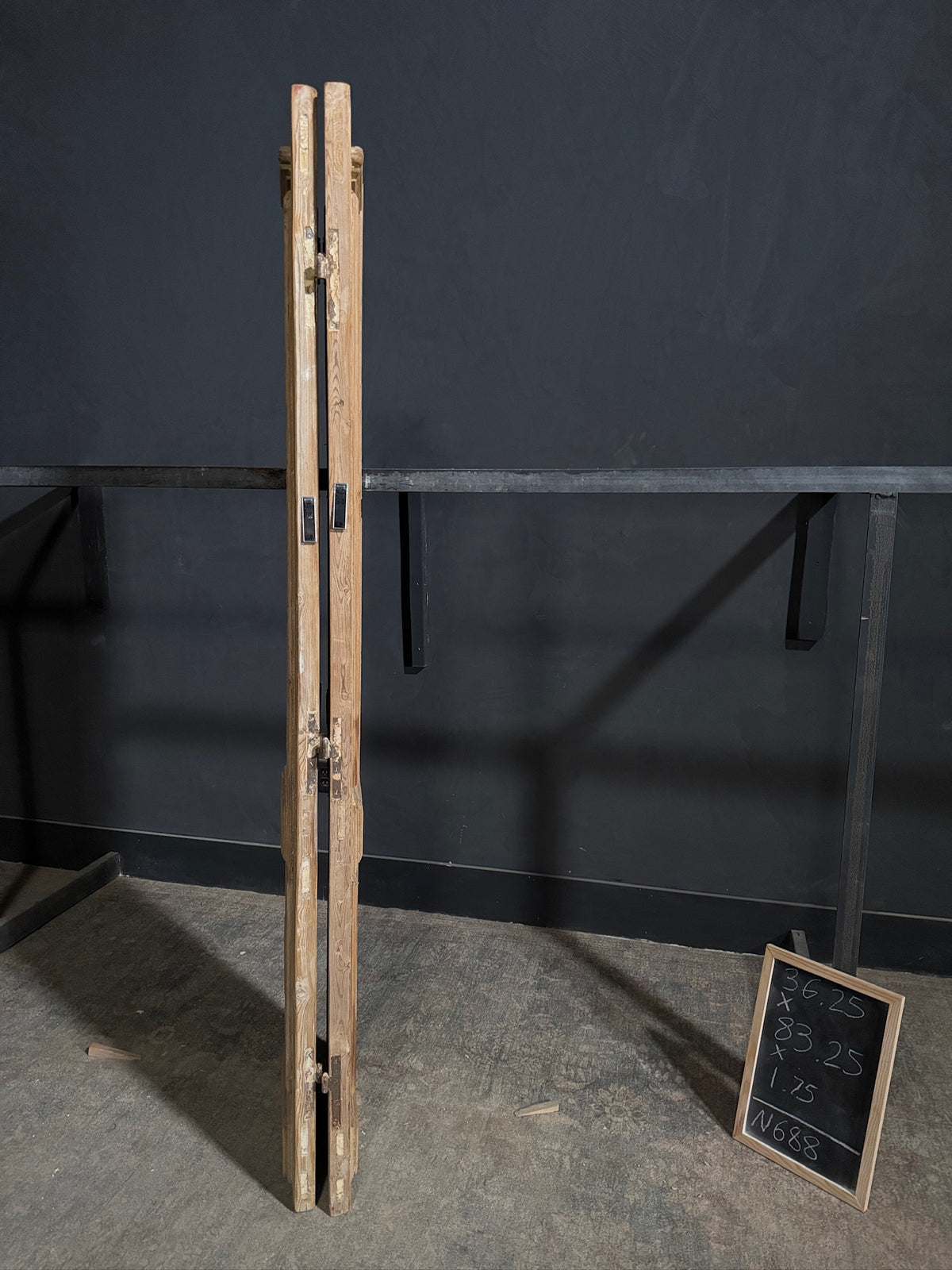 Antique Iron French Doors - 36.25x83.25 - N688