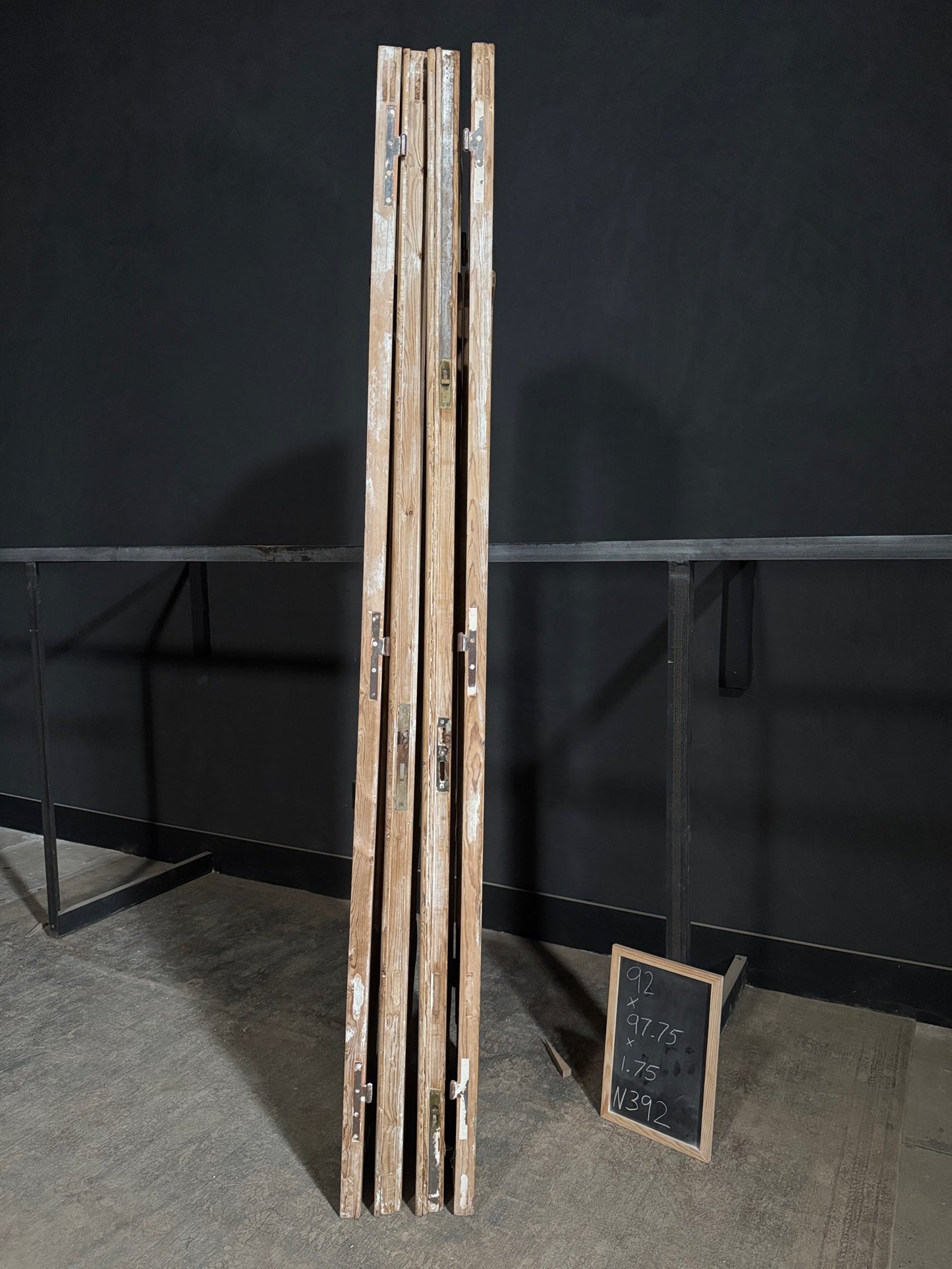 Antique Glass Bi-Fold Doors - 92x97.75 - N392