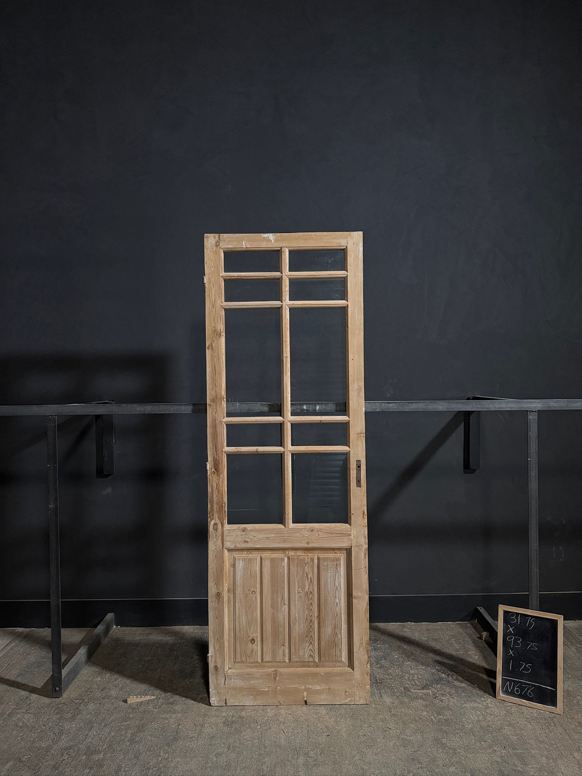 Antique Glass 10 Lite Single Door - 31.75x93.75 - N676