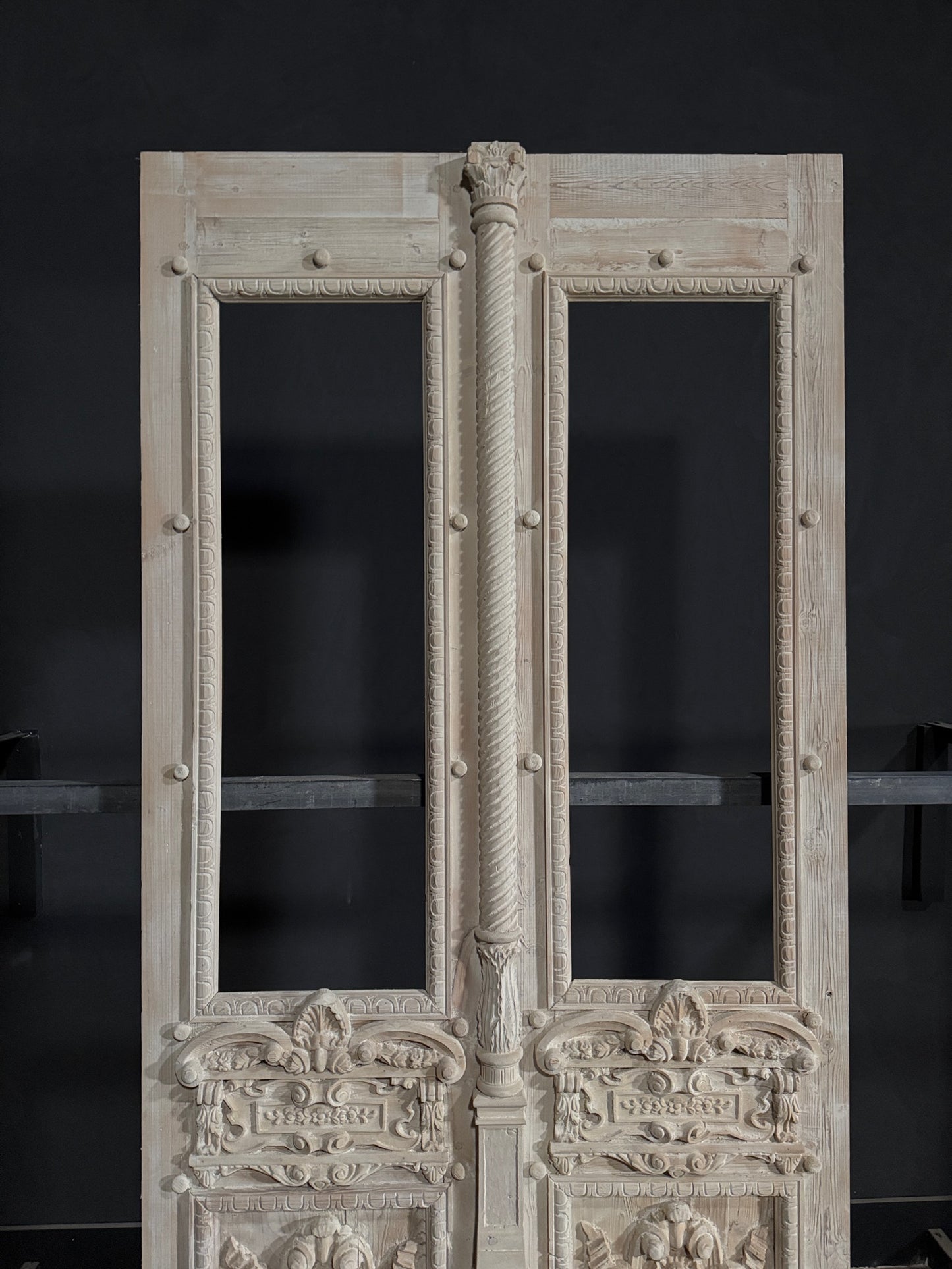 Antique Carved Double Doors - 47.5x102.25 - N337