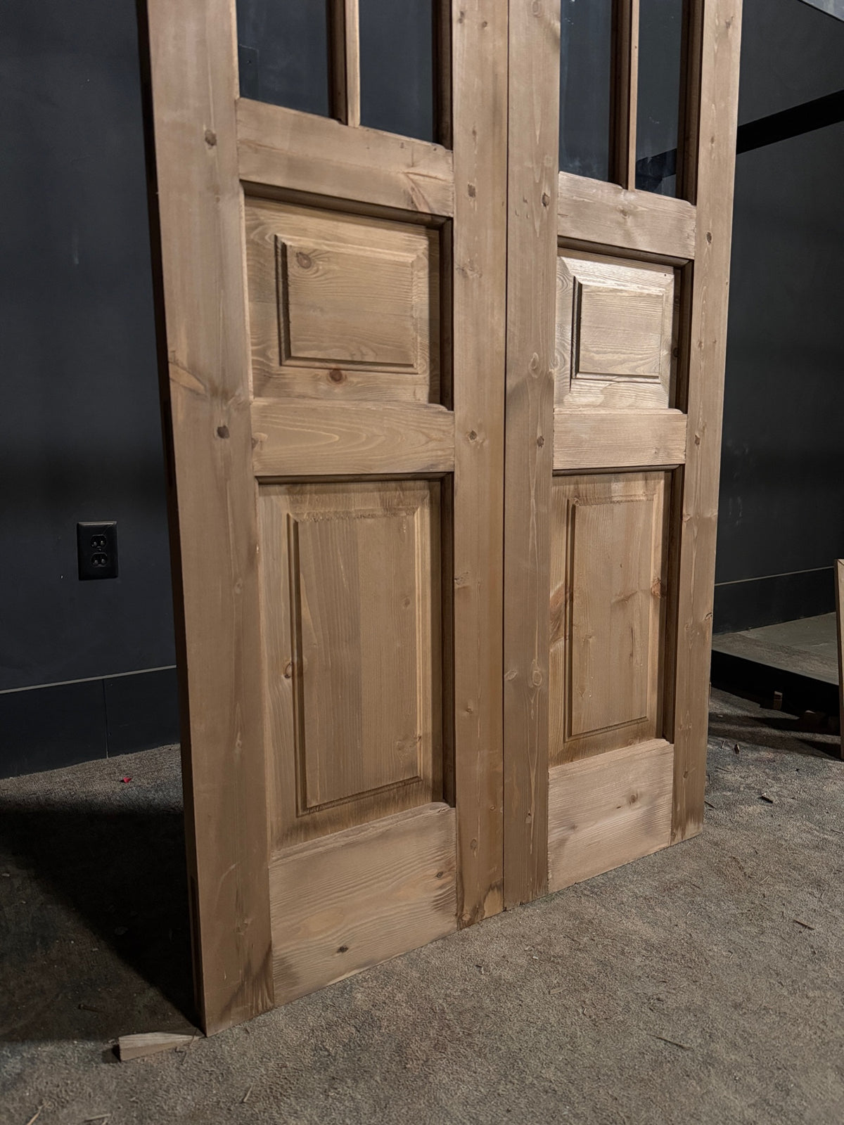 Handcrafted Glass 2 Lite French Doors - 36x80 - N720