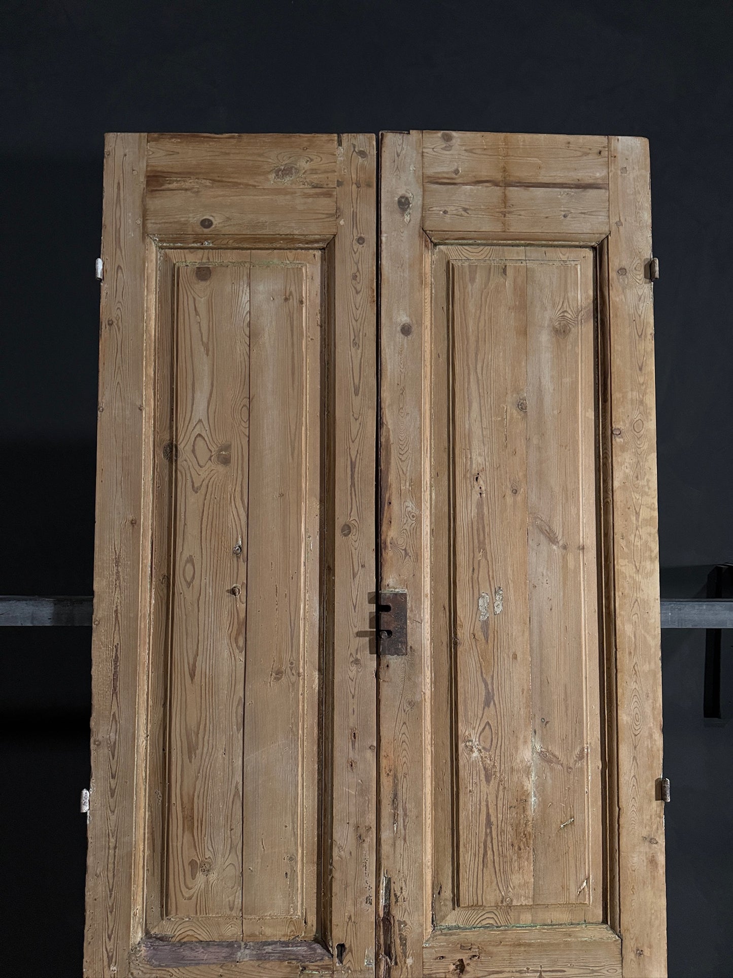 Antique 2 Panel Solid Double Doors - 41.5x95.5 - N422