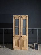 Antique Fluted 2 Lite French Doors - 43x97 - N668