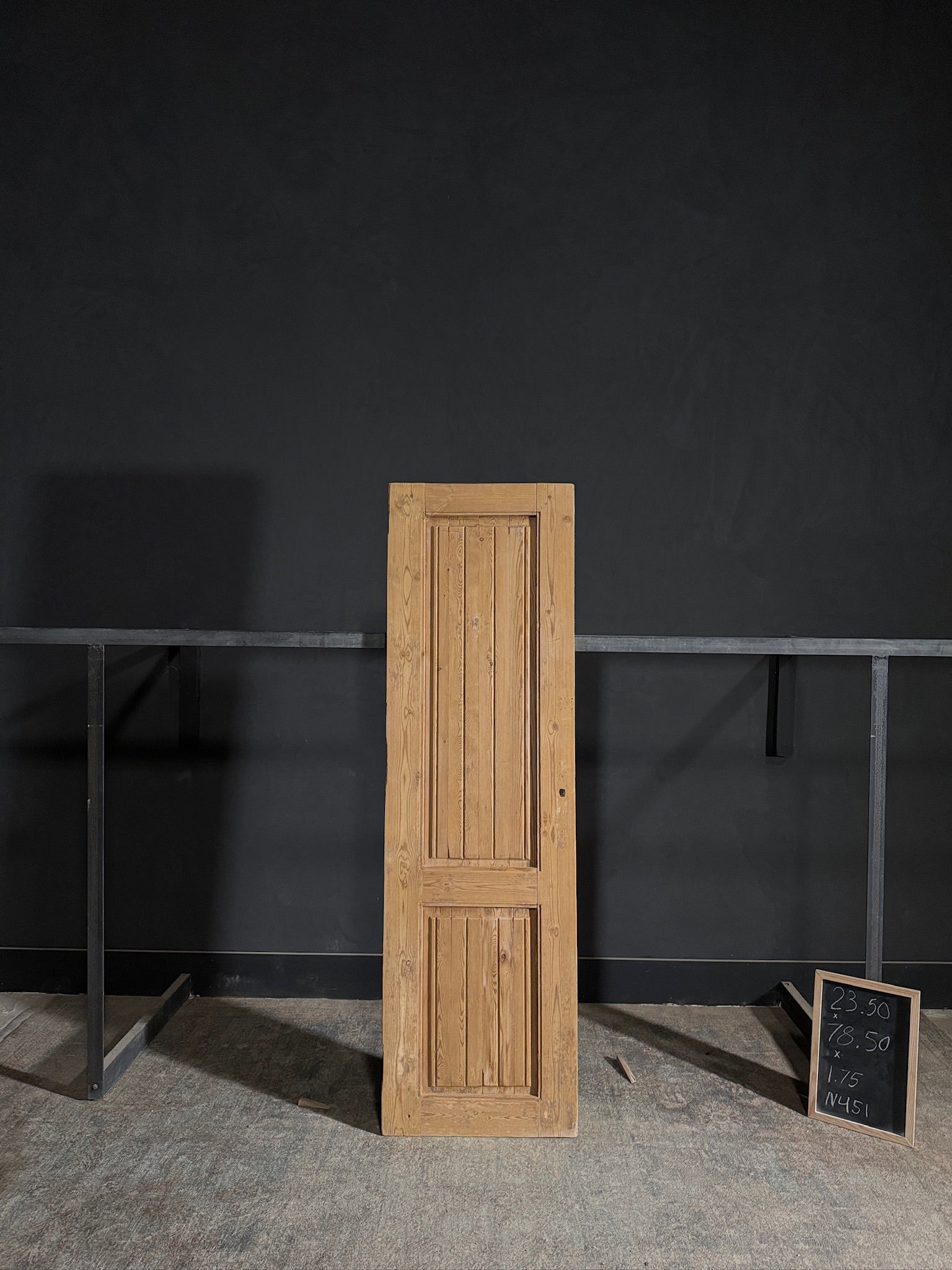 Antique Fluted 2 Panel Single Door - 23.5x78.5 - N451