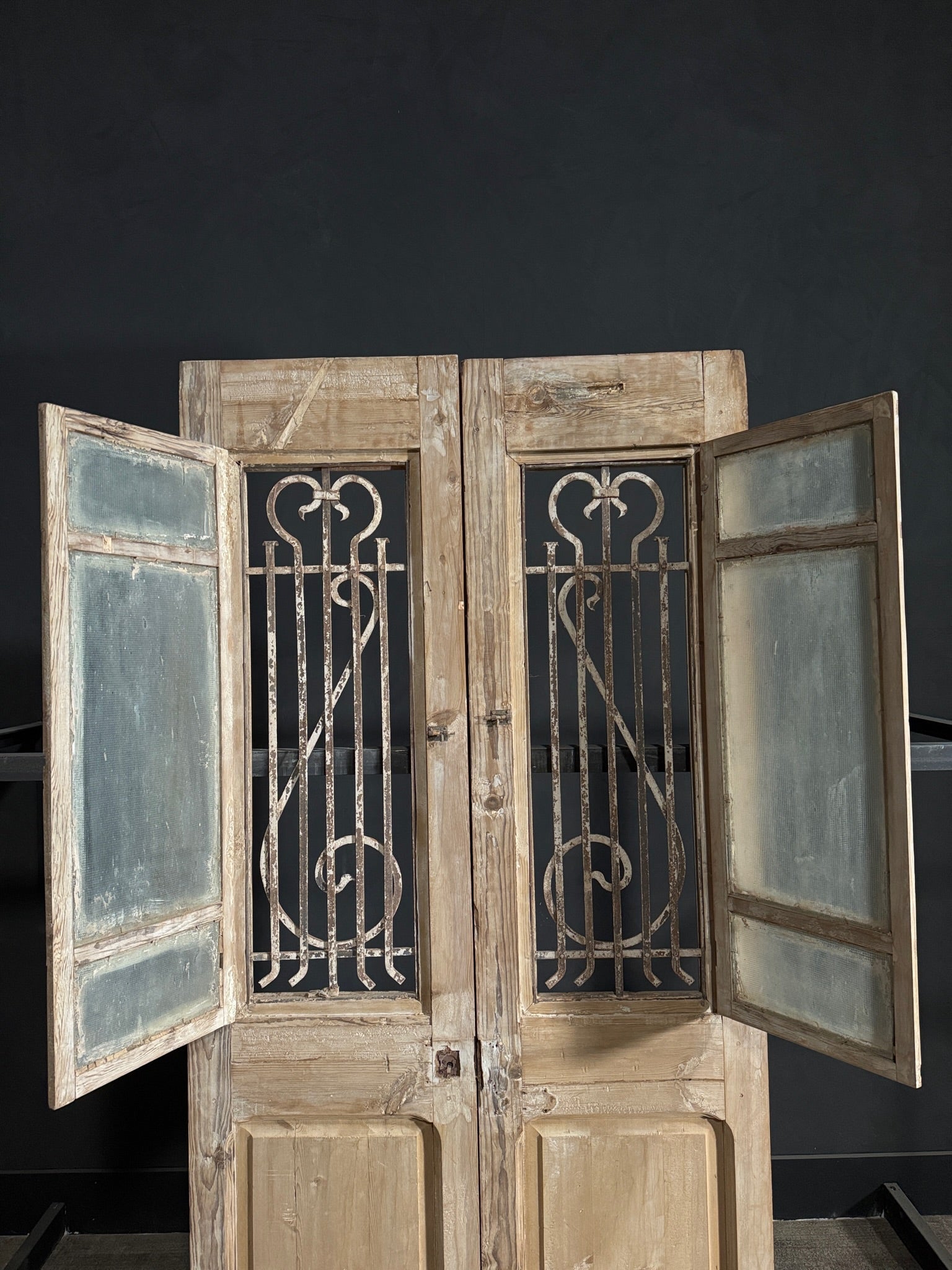 Antique Iron French Doors - 44x91 - N110