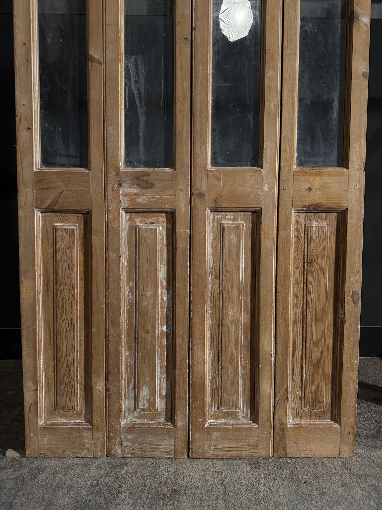Antique Glass 1 Lite Bi-Fold Doors - 44.25x88.75 - N440