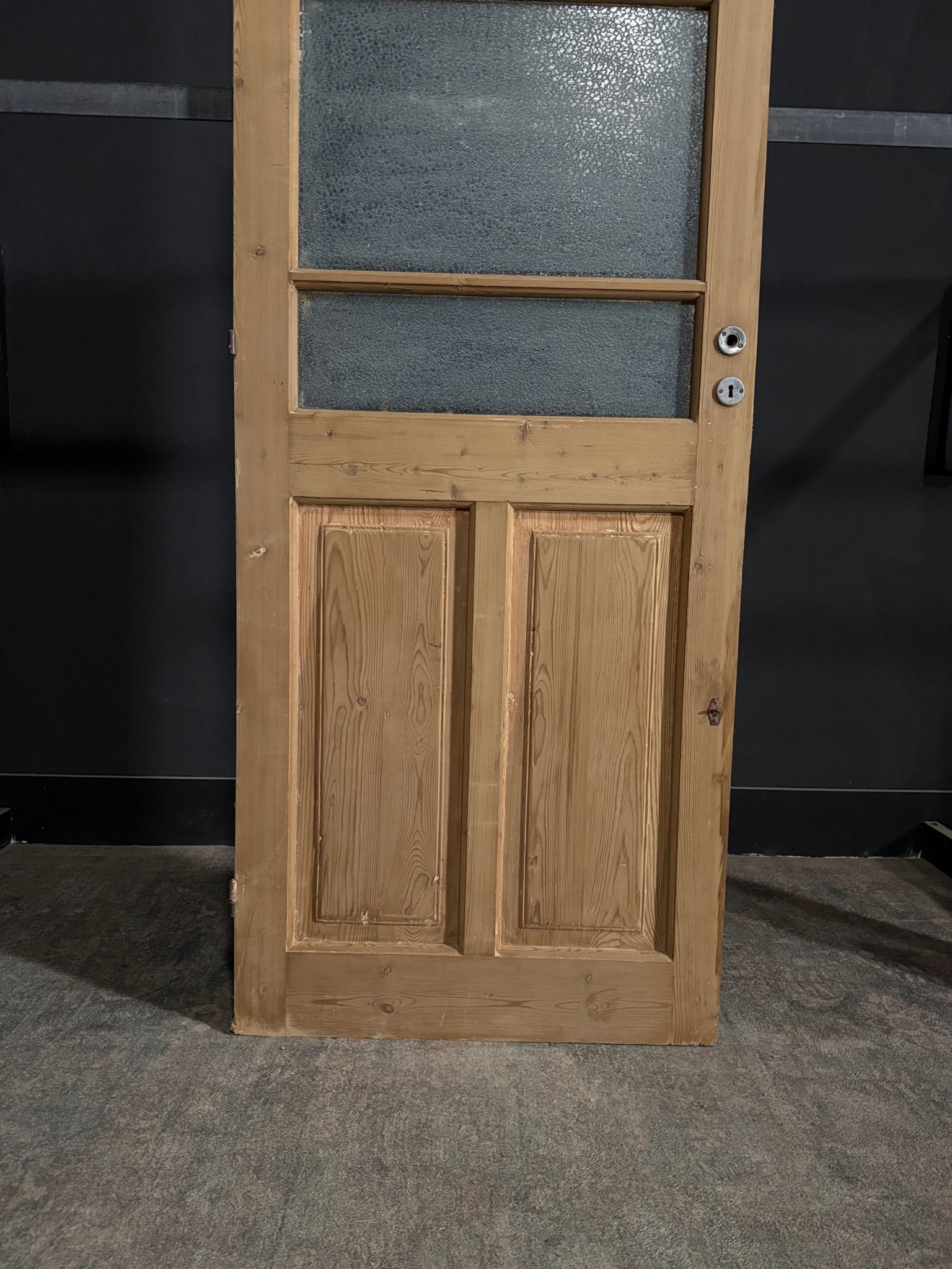 Antique Obscured Glass 4 Lite Single Door - 32x83 - N361
