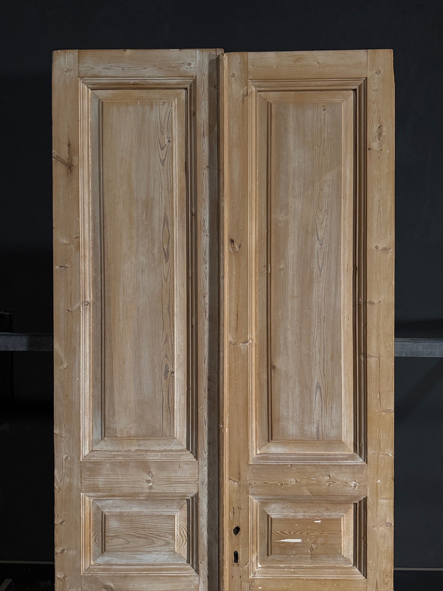 Antique Solid Double Doors - 40x93.5 - N456
