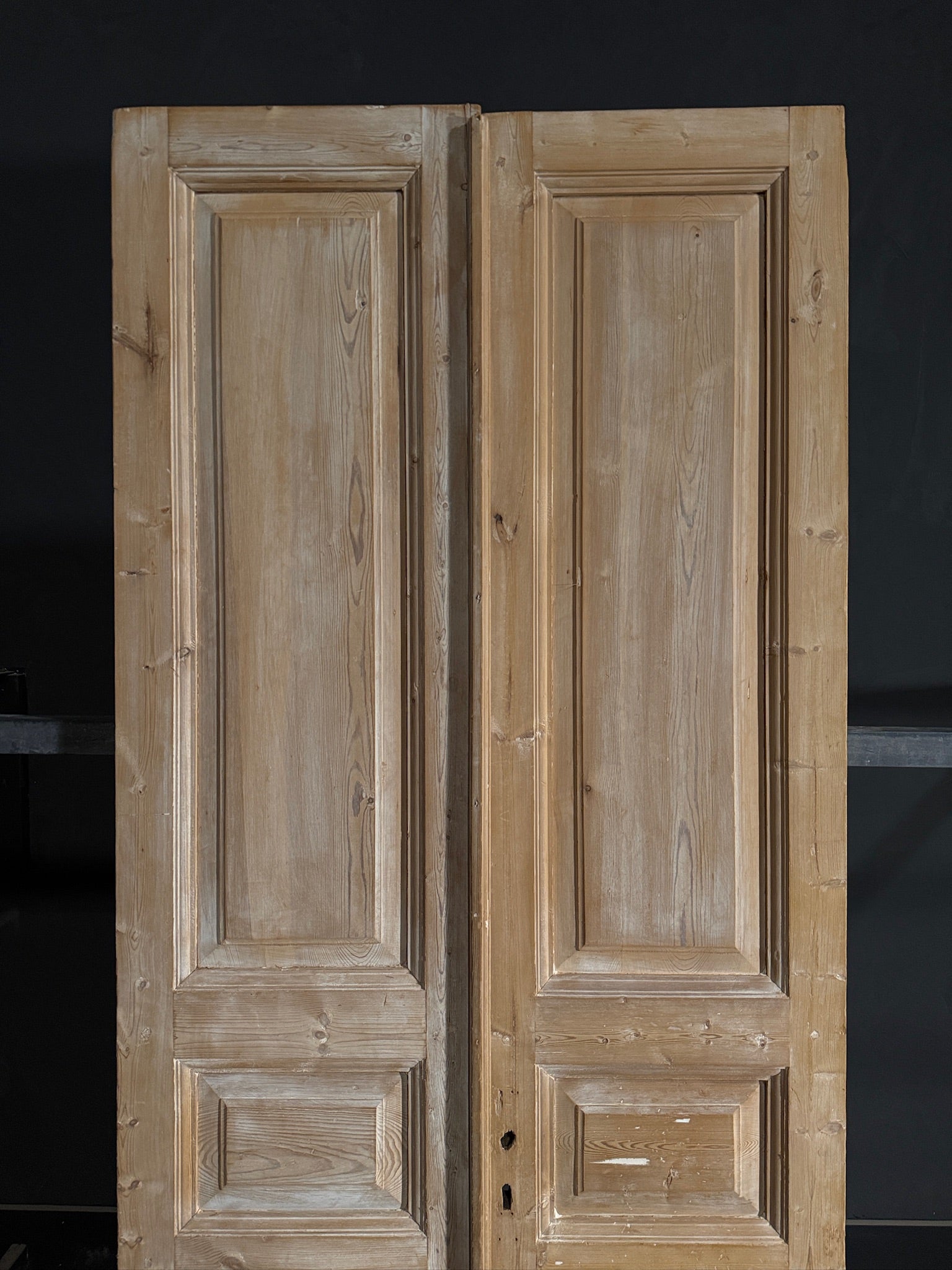 Antique Solid Double Doors - 40x93.5 - N456