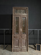 Antique Iron French Door Unit With Transom - 40x122 - N133