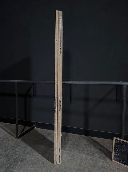 Antique 3 Panel Solid Double Doors - 39.75x106.5 - N348