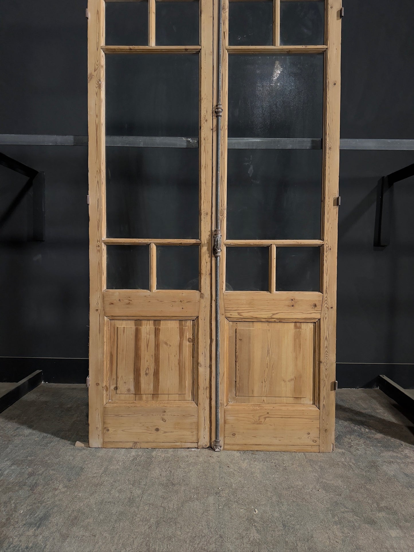 Antique Glass 4 Lite French Doors - 47x88 - N316