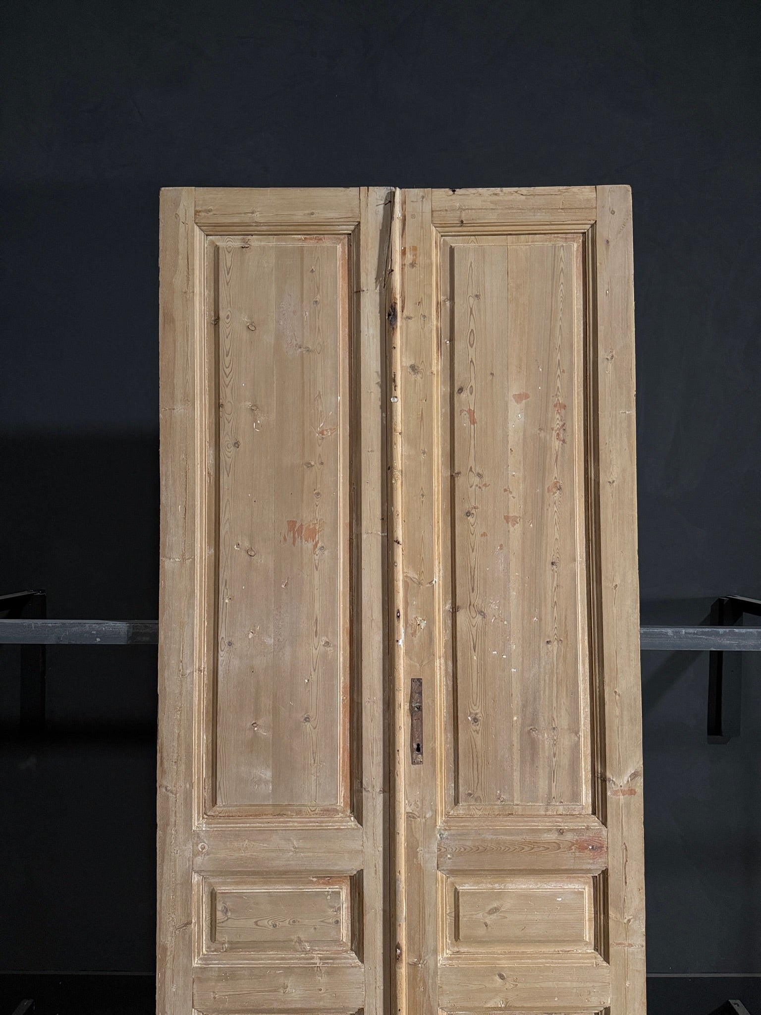 Antique 3 Panel Solid Double Doors - 43.5x100.5 - N92