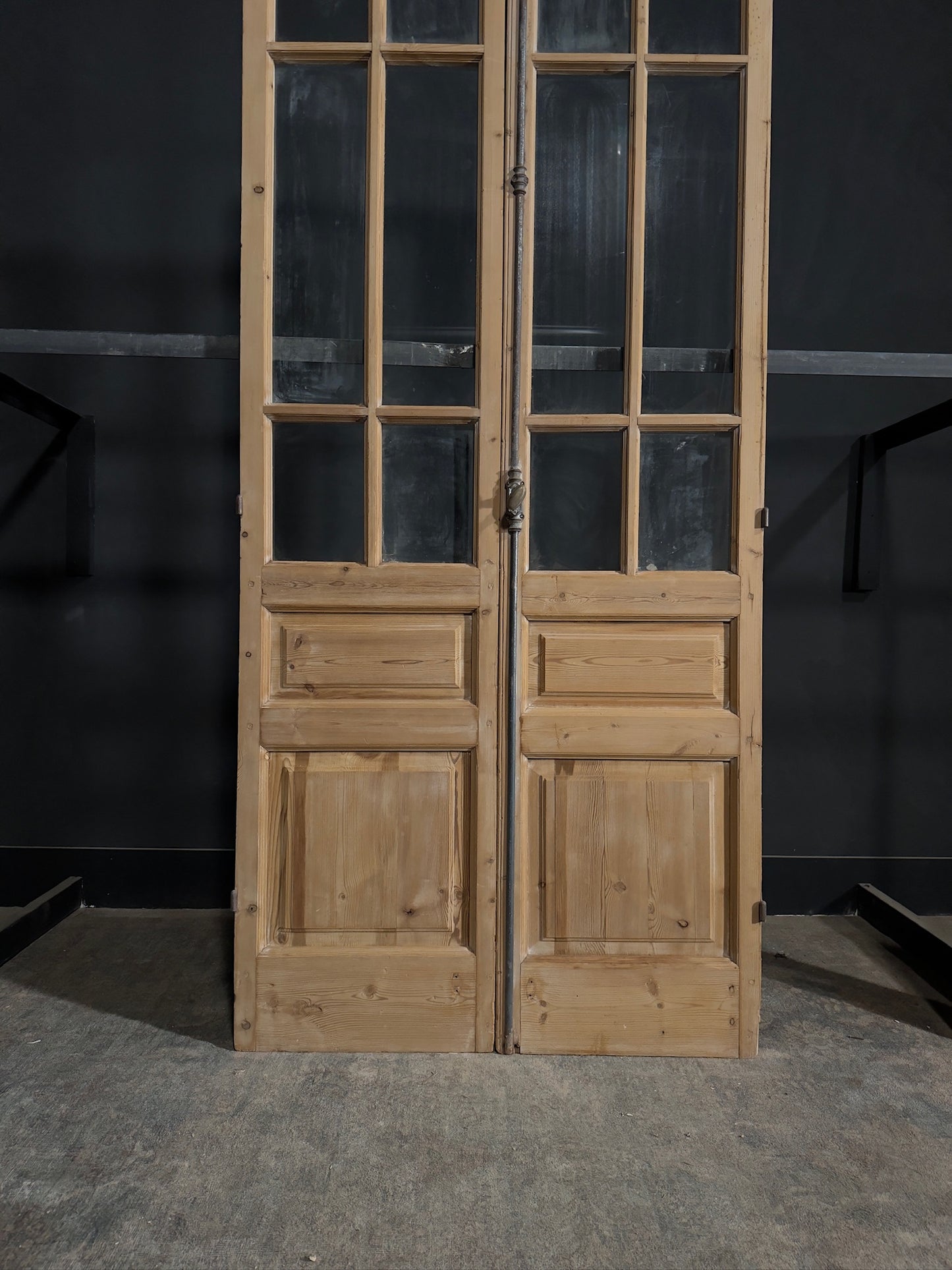 Antique Glass 6 Lite French Doors - 44x98.5 - N276
