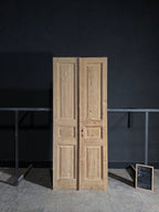 Antique 3 Panel Solid Double Doors - 40.25x97.25 - N591