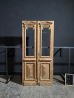 Antique Glass 1 Lite French Doors - 47.5x98.5 - N242