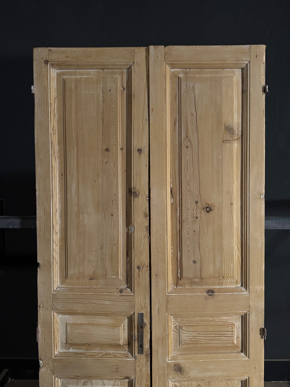 Antique Solid Double Doors - 40.75x90.5 - N563
