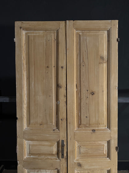 Antique Solid Double Doors - 40.75x90.5 - N563