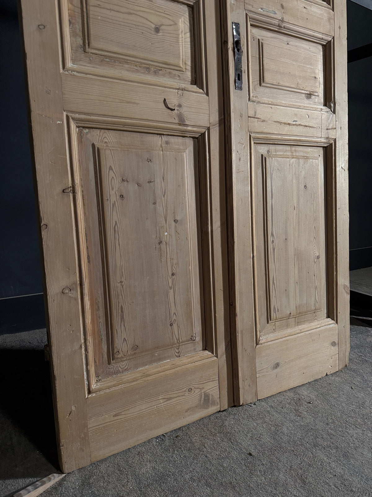 Antique 3 Panel Solid Double Doors - 44.5x104 - N527