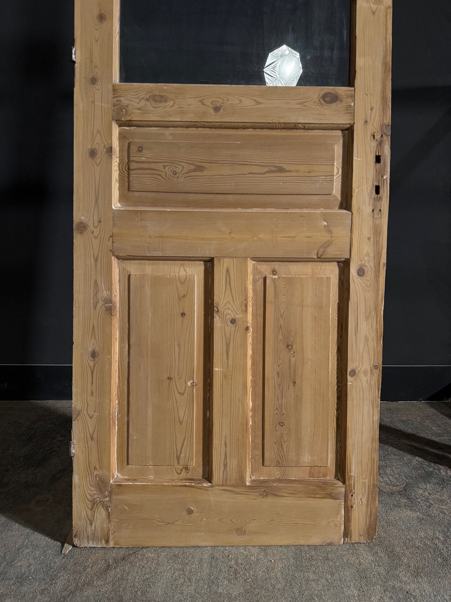 Antique Glass 3 Lite Single Door - 31.5x88.5 - N516