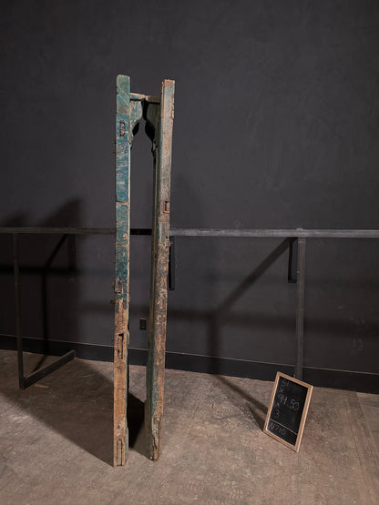 Antique Carved 2 Panel Double Doors - 51x94.5 - N710