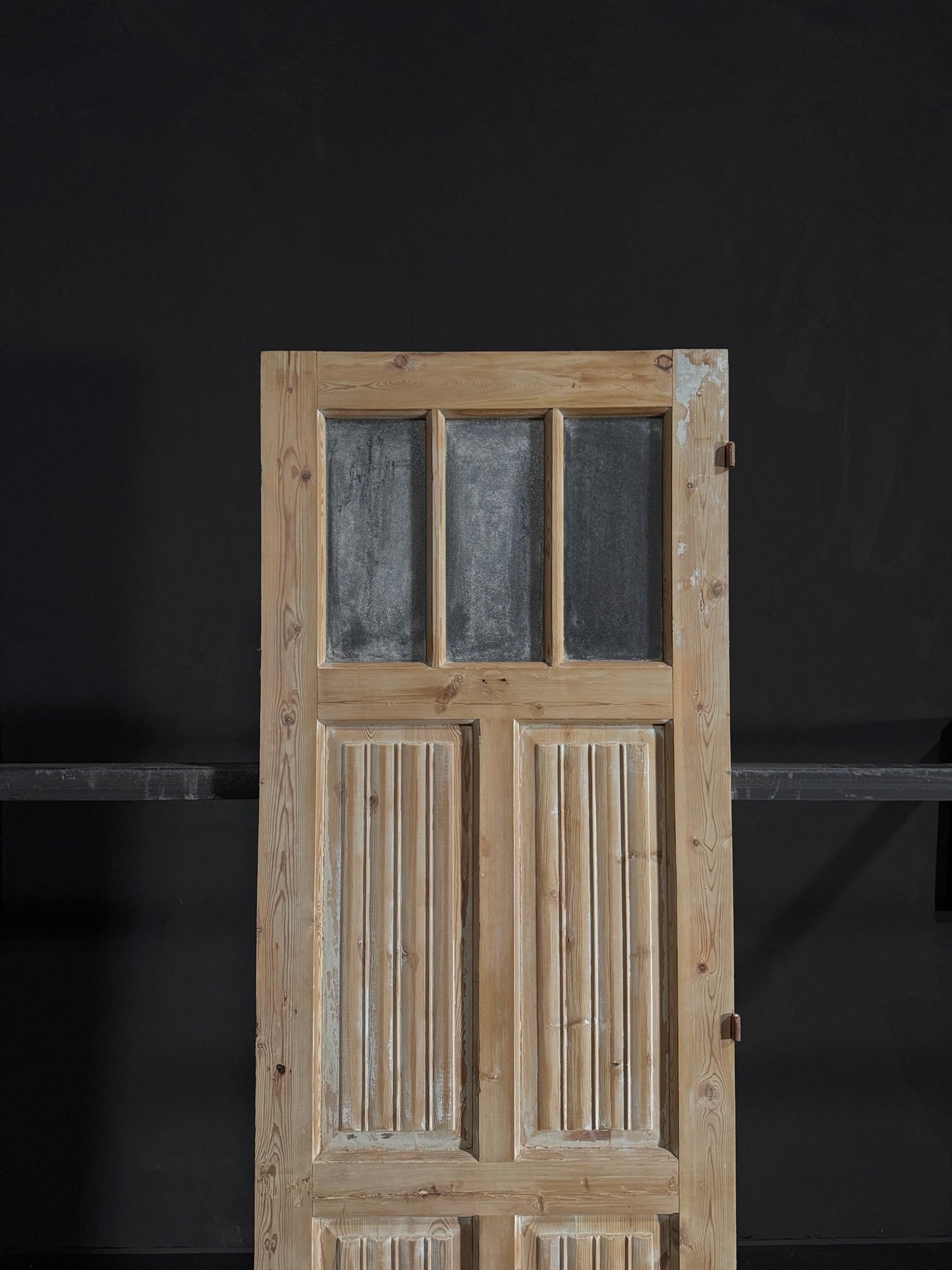 Antique Obscured Glass 3 Lite Door - 28.25x85.25 - N52